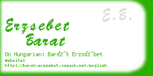 erzsebet barat business card